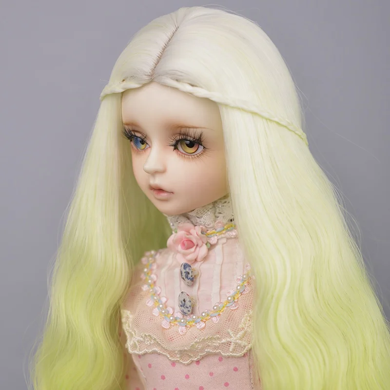 Synthetic doll wig green shot boy style bjd wigs 1/3 1/4 1/6 for choice