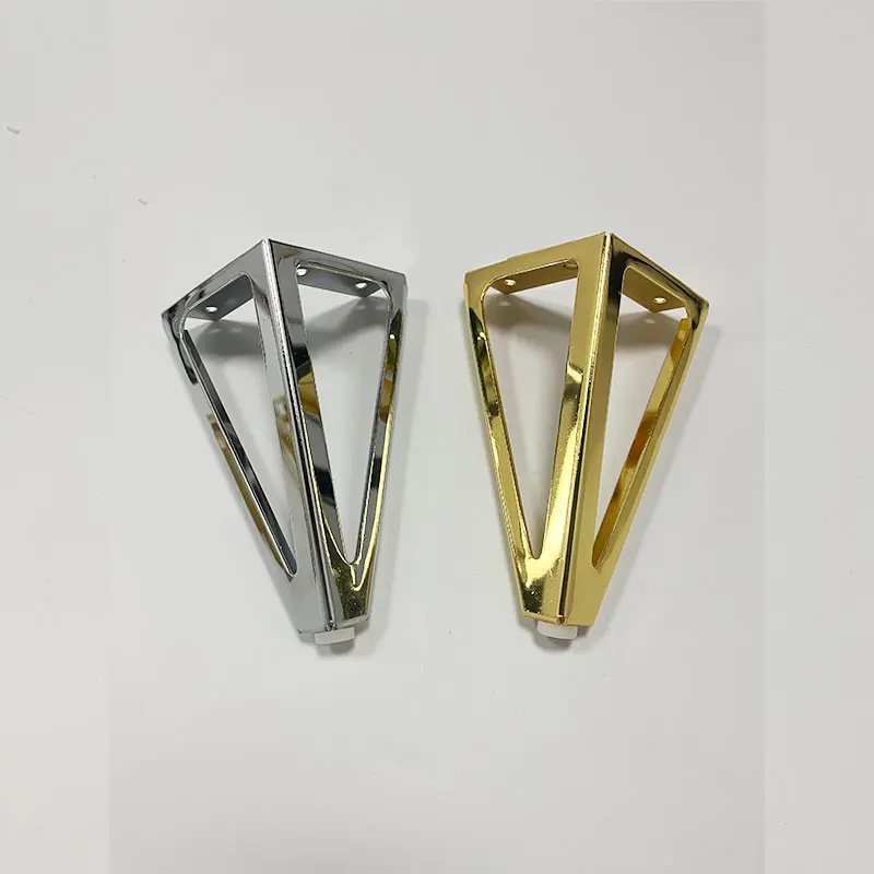 High Quality 15 cm Gold Metal Sofa Legs Hollow Pattern Version Home Furniture Accessory for Kitchen Dining and Bedroom
