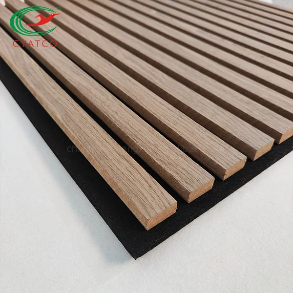 Home Decor Wood Akupanel Wooden Slat Wall Panels Acoustic Panels 600*600 mm For Decorative Wooden Panels
