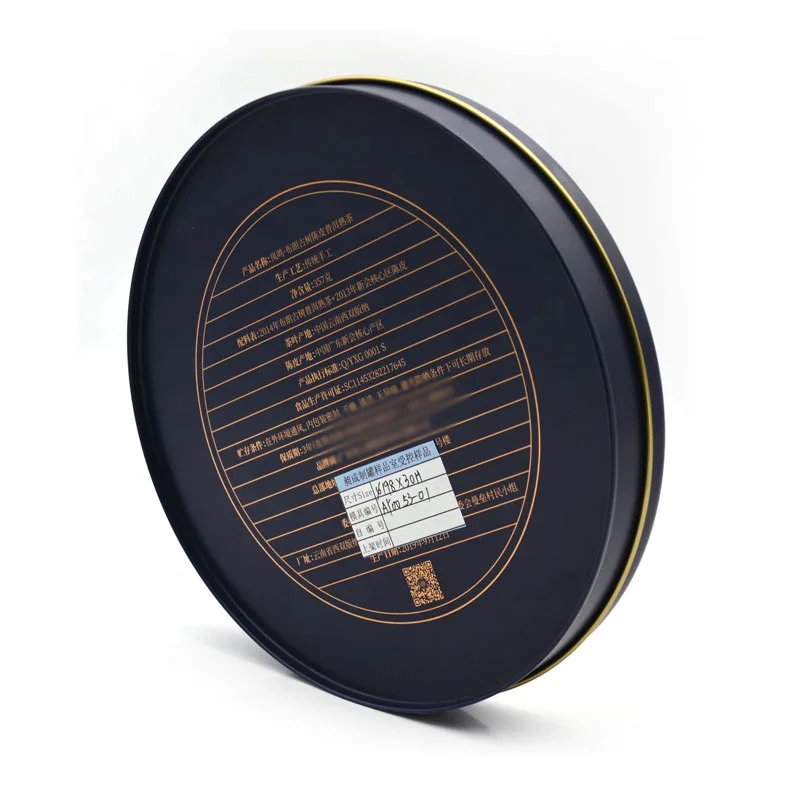 Guangzhou 15 Years Tea Tins Manufacturers Popular Round metal Tea Coffee Spice Saffron Tin Box