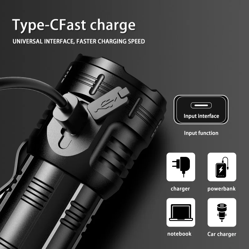 High Quality Wholesale Mini LED Strong Light Universal Convenient Small Multifunctional Rechargeable Flashlight