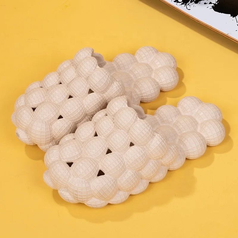 sneaker slippers stock green orange pink red  slides shoes slippers footwear colorful for women men bubble slides for women