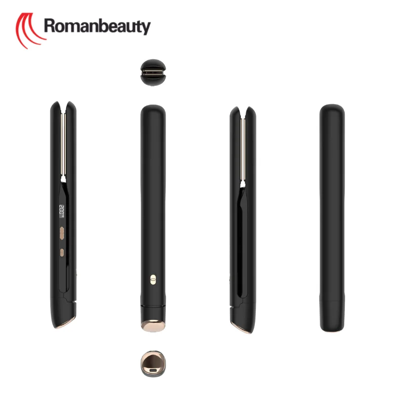 2022 hot selling Rechargeable Portable Flat Iron Wireless Hair Straightener New cordless Flat Iron