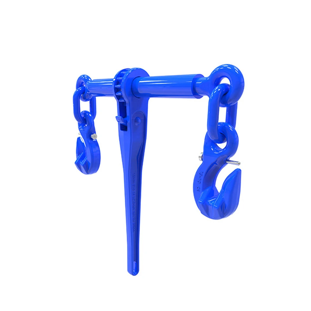 G100 Drop Forged Blue Painted Ratchet Chain Load Binder with Hooks