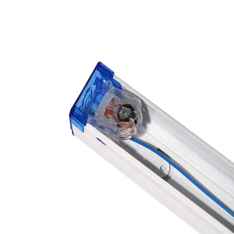 T8 Fitting Batten 2ft 4ft for glass tube Fluorescent Lamp Replace Led Light  light fitting T8 bracket lamp batten fitting