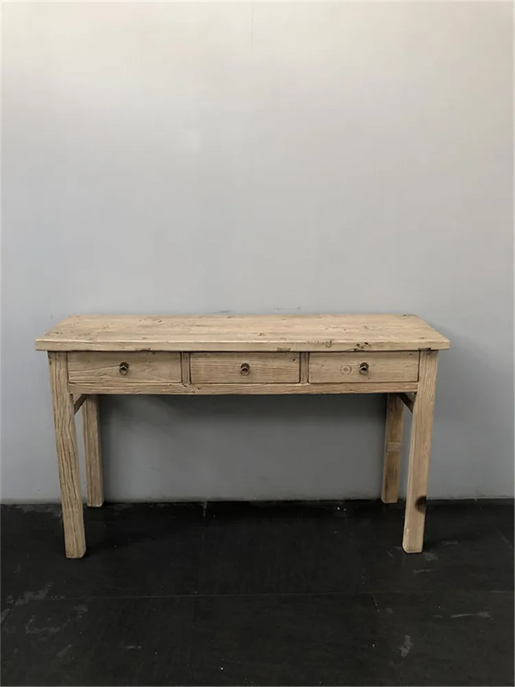 Antique Chinese wholesale furniture rustic recycle wooden natural console table