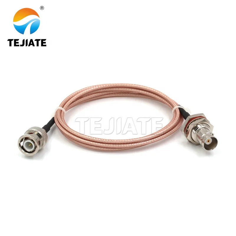 Customizable RF coaxial BNC male to BNC large hexagon female Connector for RG316 cable extension cable