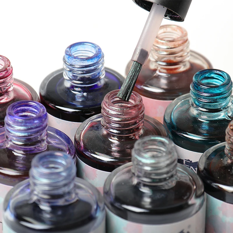 Free Sample Private Label 12 Colors Water Based Nail Polish Wholesale Metal Blooming Nail Gel