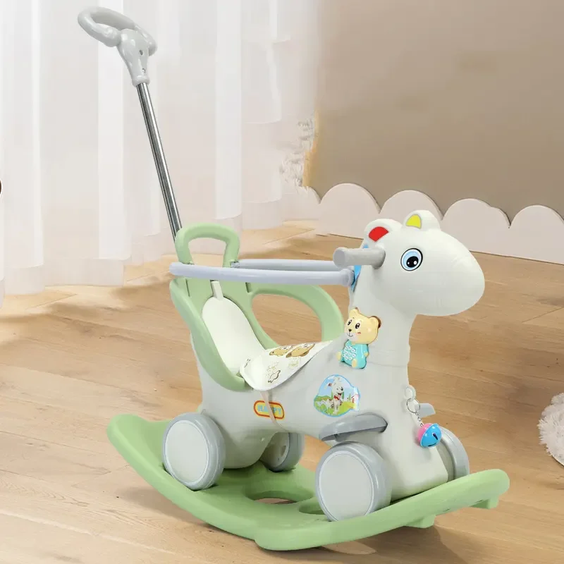 2024 new model rocking horse kids plastic ride on toy baby rocking horse toy