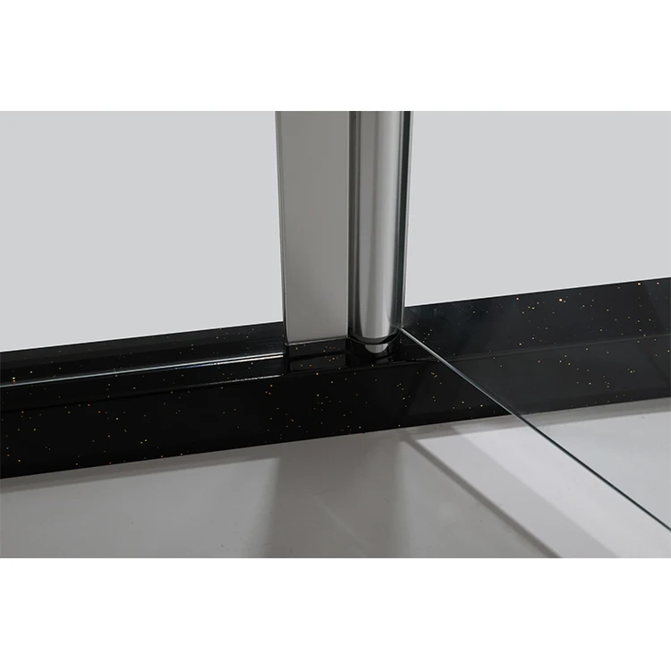 Large Free Standing Corner Fiberglass Shower Stall Enclosures