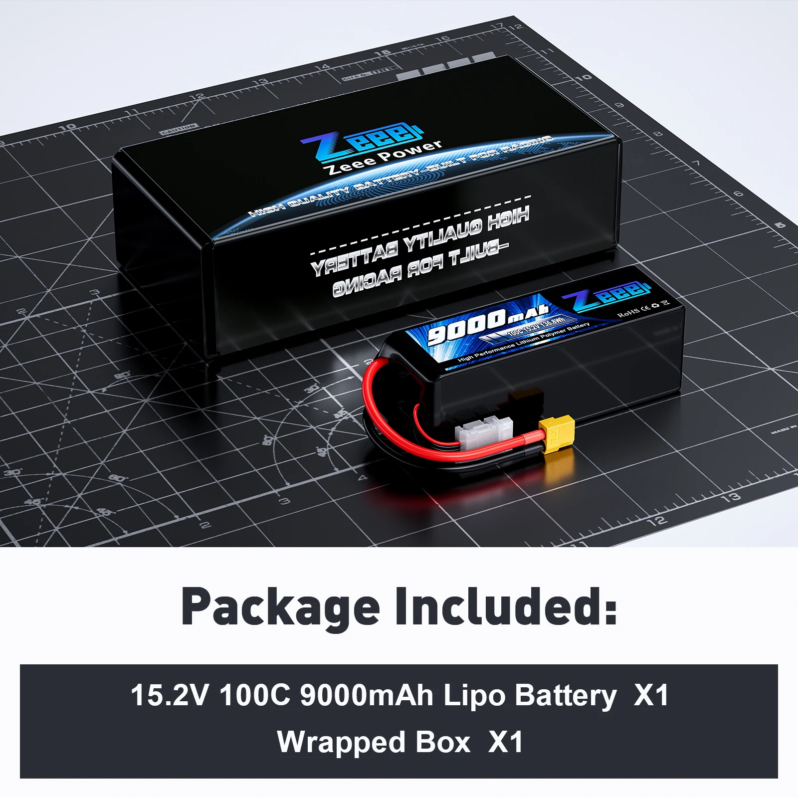 Аккумулятор ZEEE для дрона HV высокочастотный 4S 15 2 V 9000mah 100C fpv lipo аккумулятор аэрофотосъемки и сельскохозяйственного