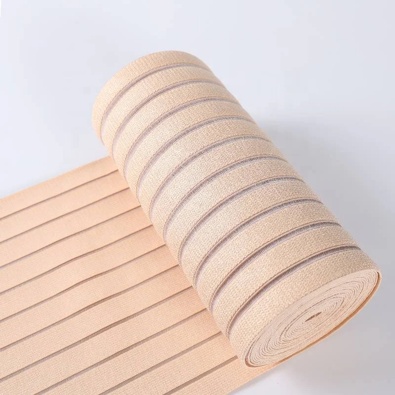 Free Sampels Verified Factory custom medical elastic band fish silk elastic webbing tape for abdominal waist band