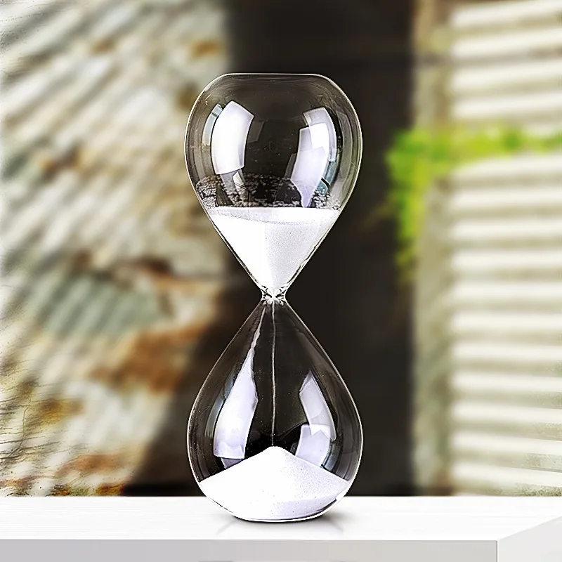 Wholesale White Half Hour Hourglass Timer Glass Sand Timers Hourglass