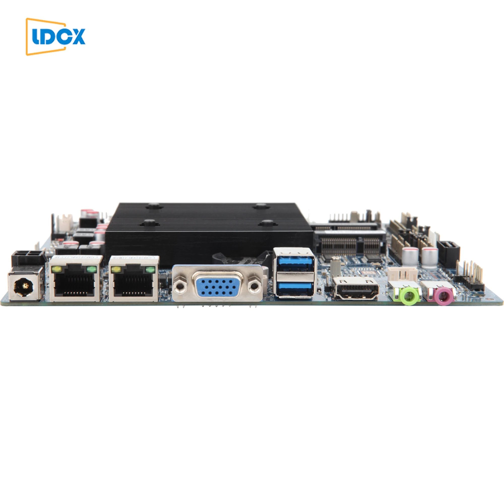 LDCX J1900 fan free four core embedded computer Thin itx motherboard