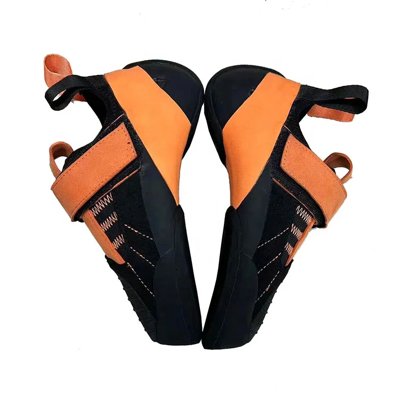 Wholesale kids adult mountain professional leather waterproof  rock climbing shoes