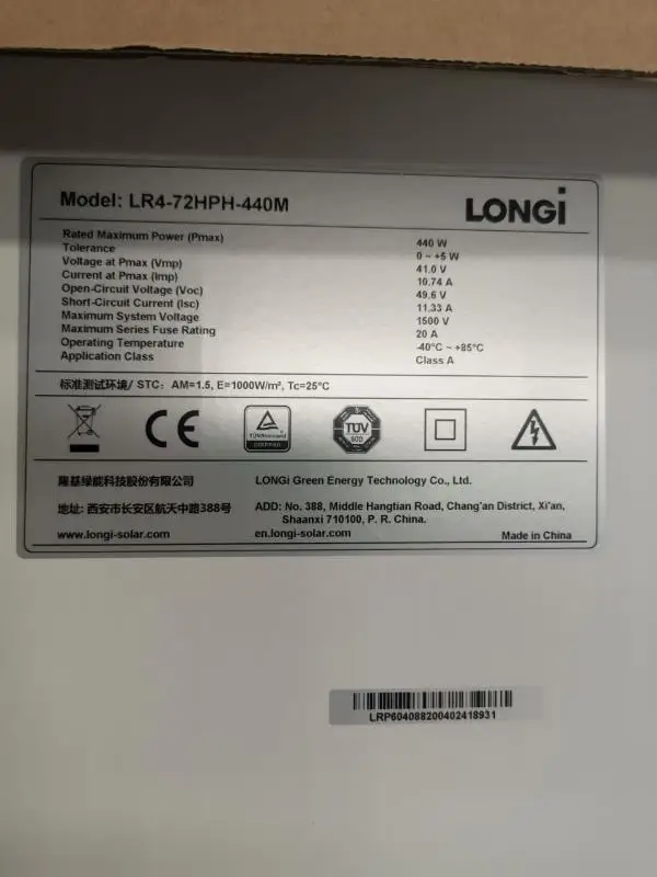 LONGi / Risen/JA solar mono 410watt 435watt 440watt 450watt 455watt 166mm solar panels pv modules mono 9BB solar panel