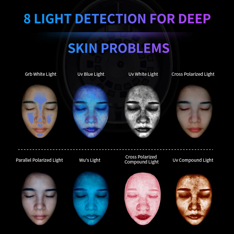 New Arrivals Wesipull 30 Million High-Definition Detection Skin Analysis Machine Beauty Device
