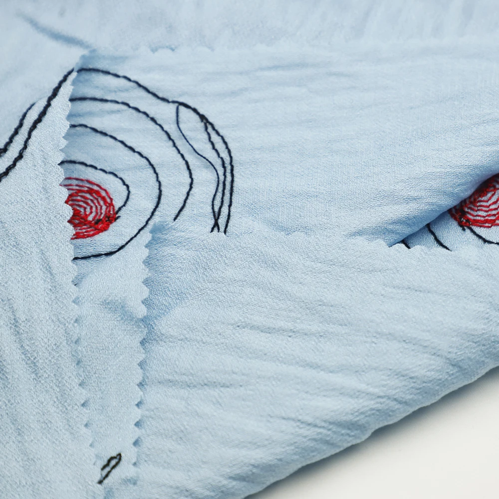 Индивидуальный дизайн, товары на заказ, вышитая ткань, модная тканая ткань с милым рисунком Brenoti, ткань для женской одежды