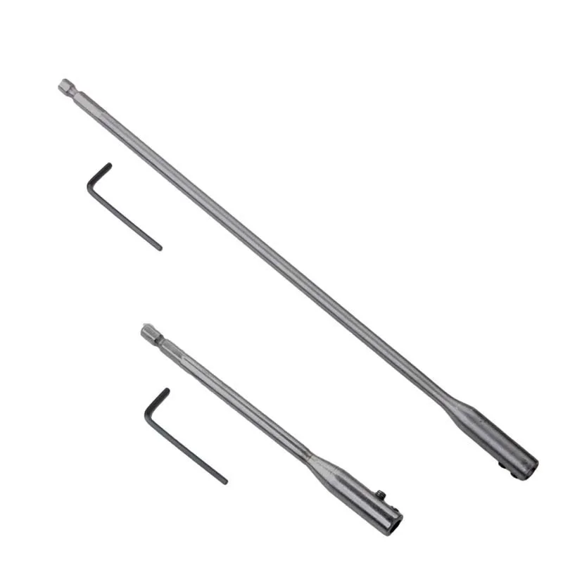 150/300mm Drill Bit Alloy Steel Drill Extension Rod   Extension Bar  For Flat Drill Shaft Hole Extention Hex Deep Tools