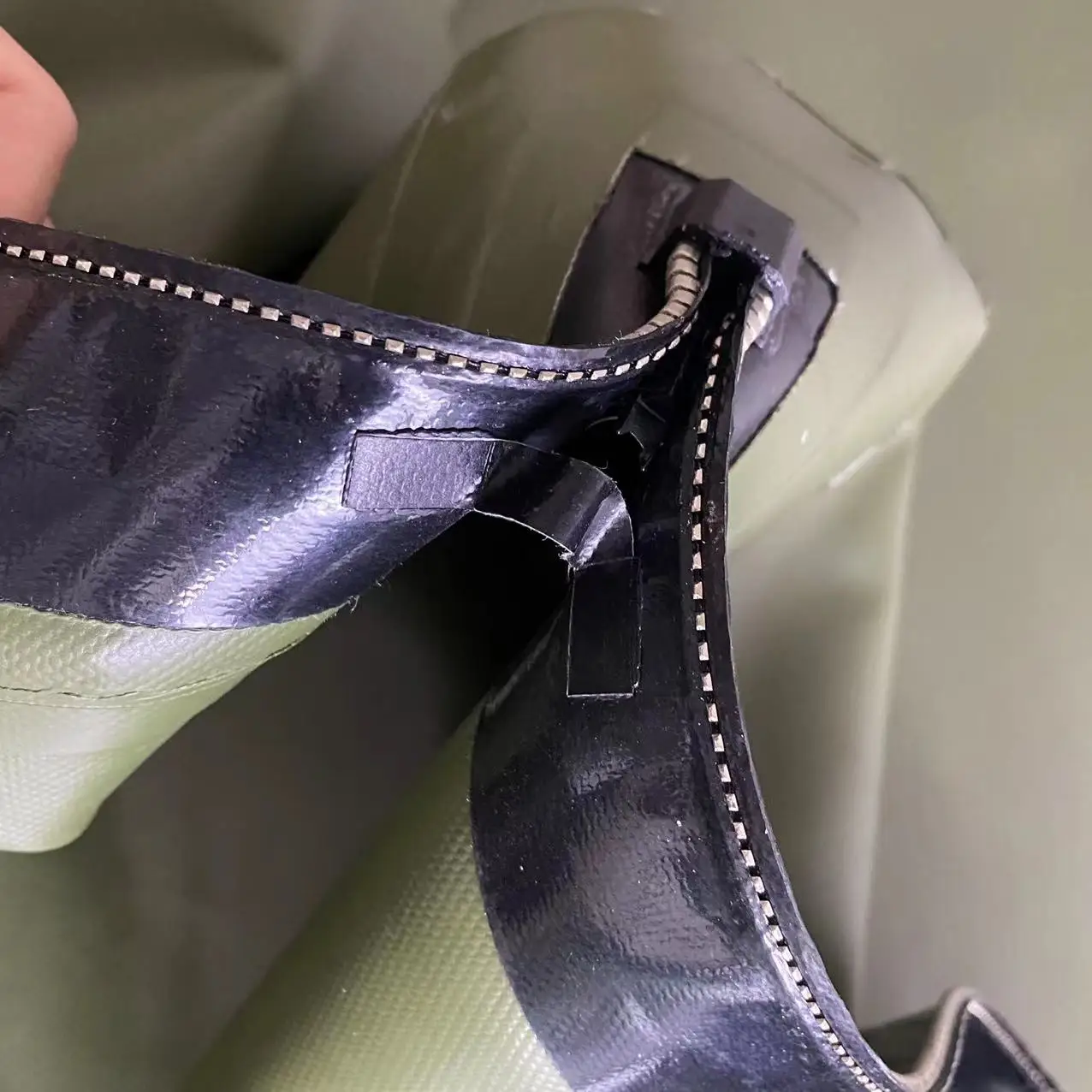 Fire-retardant Heavy Duty PVC  Airtight Zipper Waterproof Zipper Customized Length