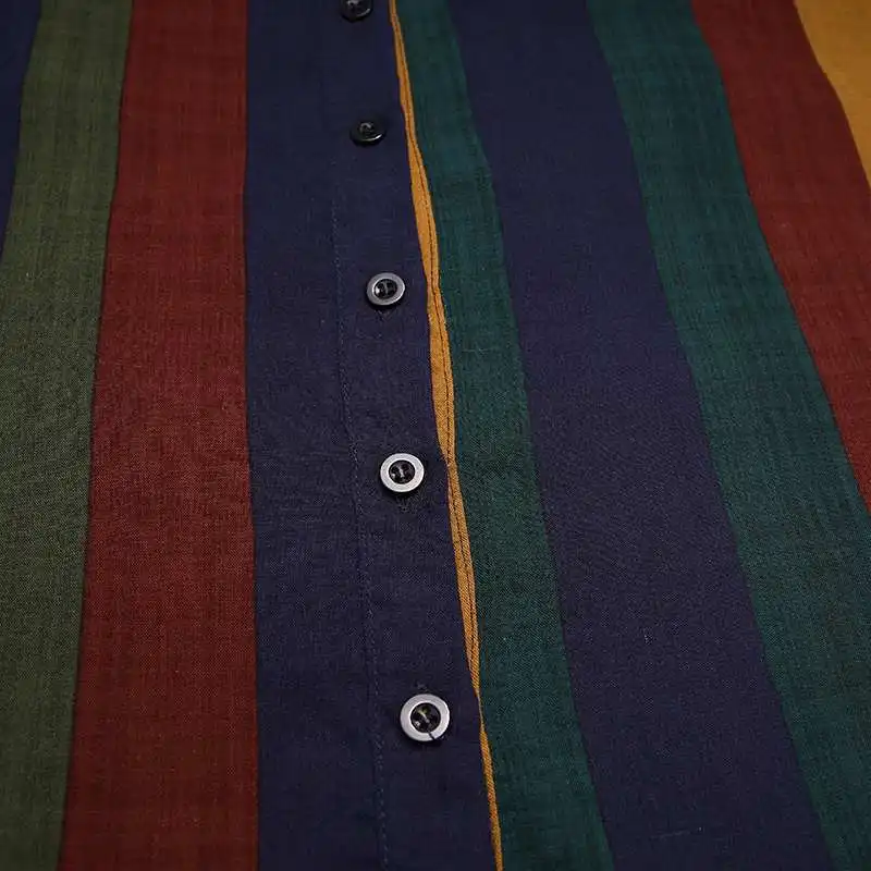 Arab Long Sleeve Islamic Clothing Men Muslim Thobe Thawb Trendy Striped Ramadan Costumes Arabia Abaya Male Kaftan Robe