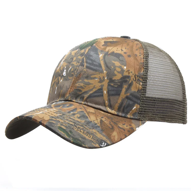 Factory Oem Fashion Customizable Camouflage Outdoor Sport Hats Multiple Styles Logo Choice Baseball Caps