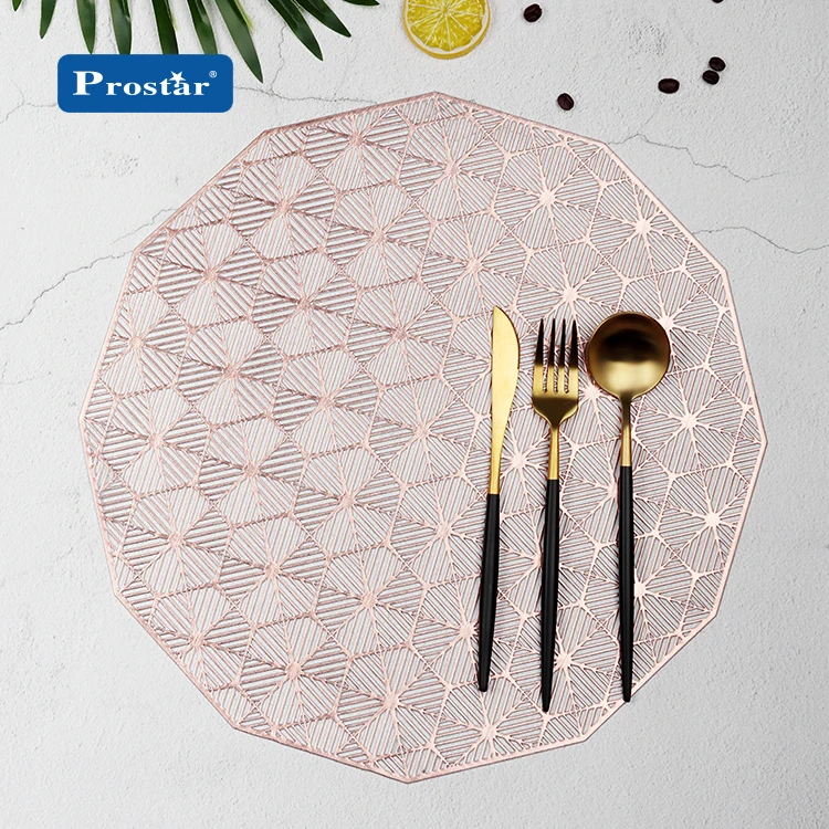 Оптовая продажа, новые продукты, Золотой и Серебряный зеленый круглый коврик из ПВХ в форме листа