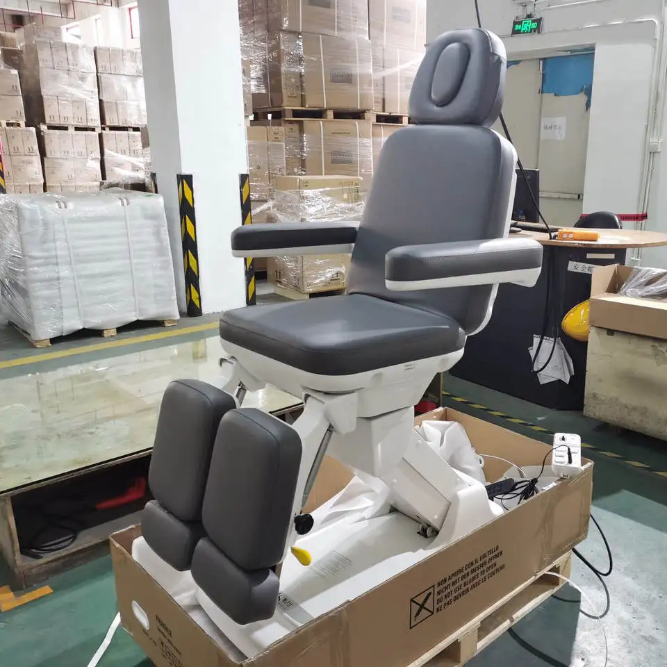 Manufacturer custom OEM professional luxury 3 Motors adjustment facial bed beauty salon aesthetic bed Electric Beauty Bed