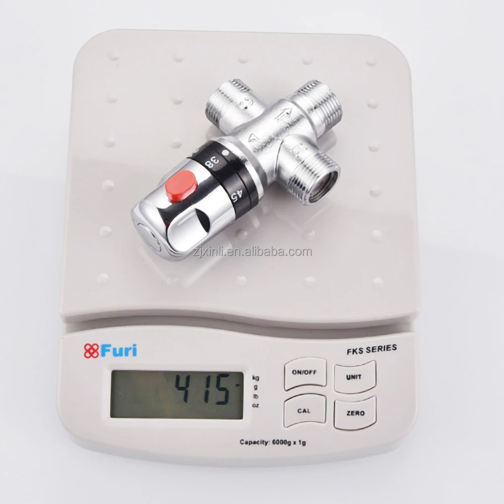 X9322 Model 3/4 Inch High Quality Chrome Plated Brass Material Water Temperature Control of Thermostatic Mixing Valve