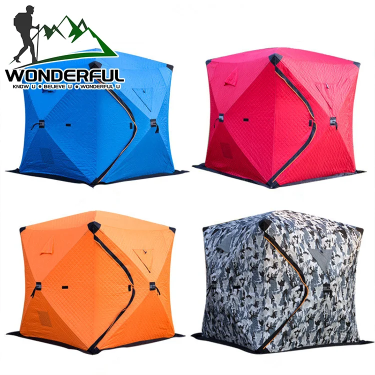 3 4 человек зимние уличные портативный одну комнату ультра легкий Водонепроницаемый Pop Up Палатка для зимней рыбалки