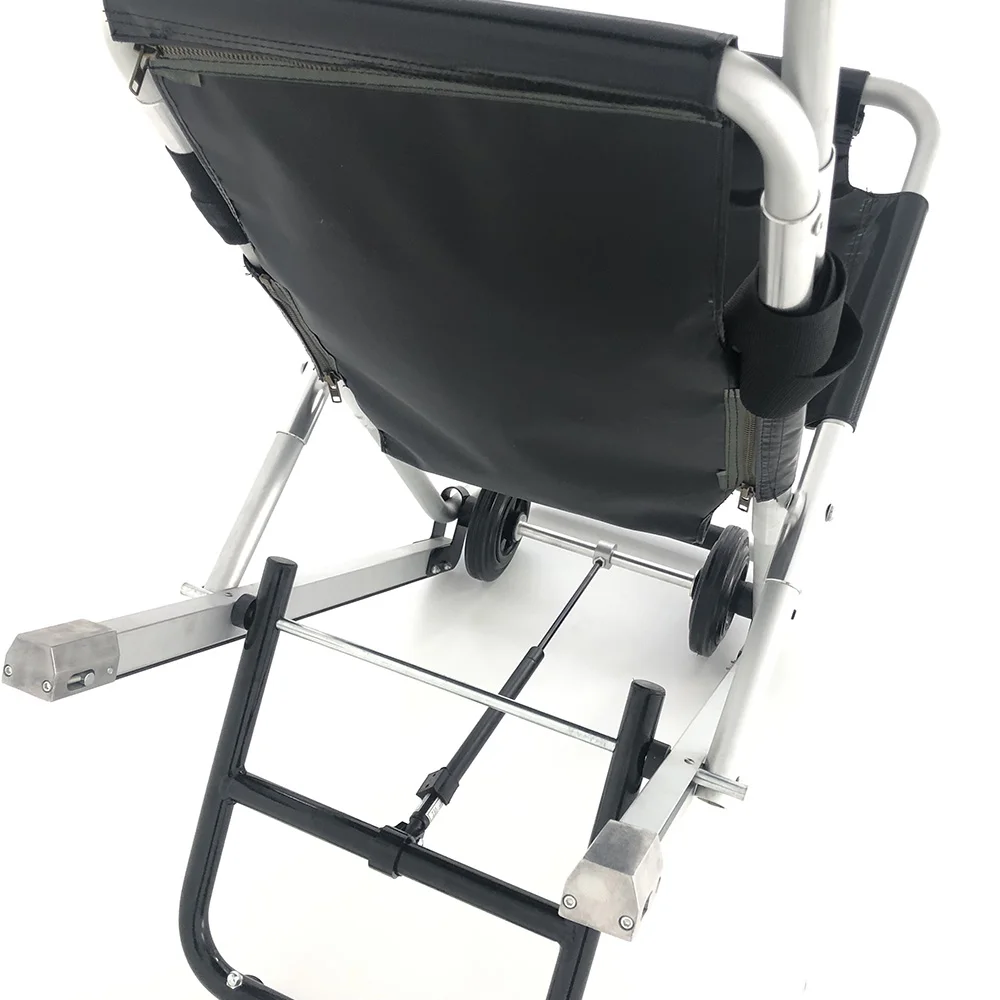 Foldable stretcher belt stair climbing wheelchair evacuation chair