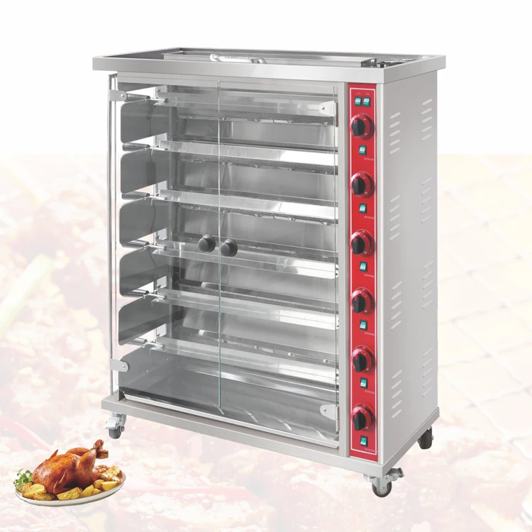  Газовая печь для приготовления курицы с контролем