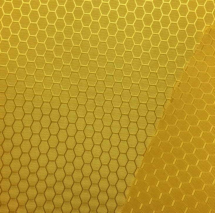 pu coated diamond football polyester oxford fabric