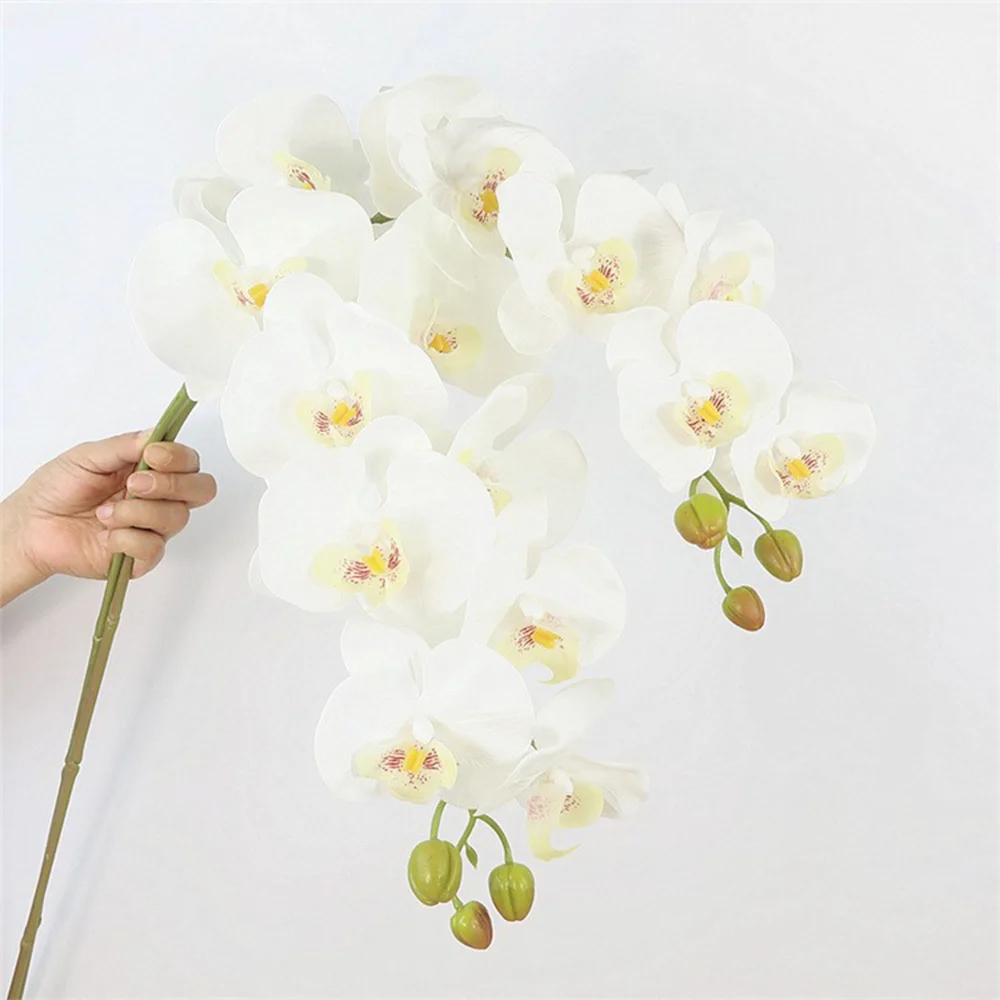 SHVMU Phalaenopsis Искусственные цветы поддельные цветы украшение персиковая кожа бархатная бабочка Орхидея