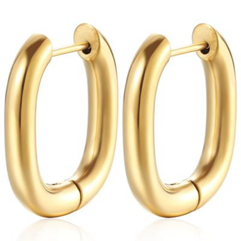 2021 New Big Earrings For Women Girls Gold Vintage Geometric Statement Metal Art Drop Charm Hoop Round Dangle