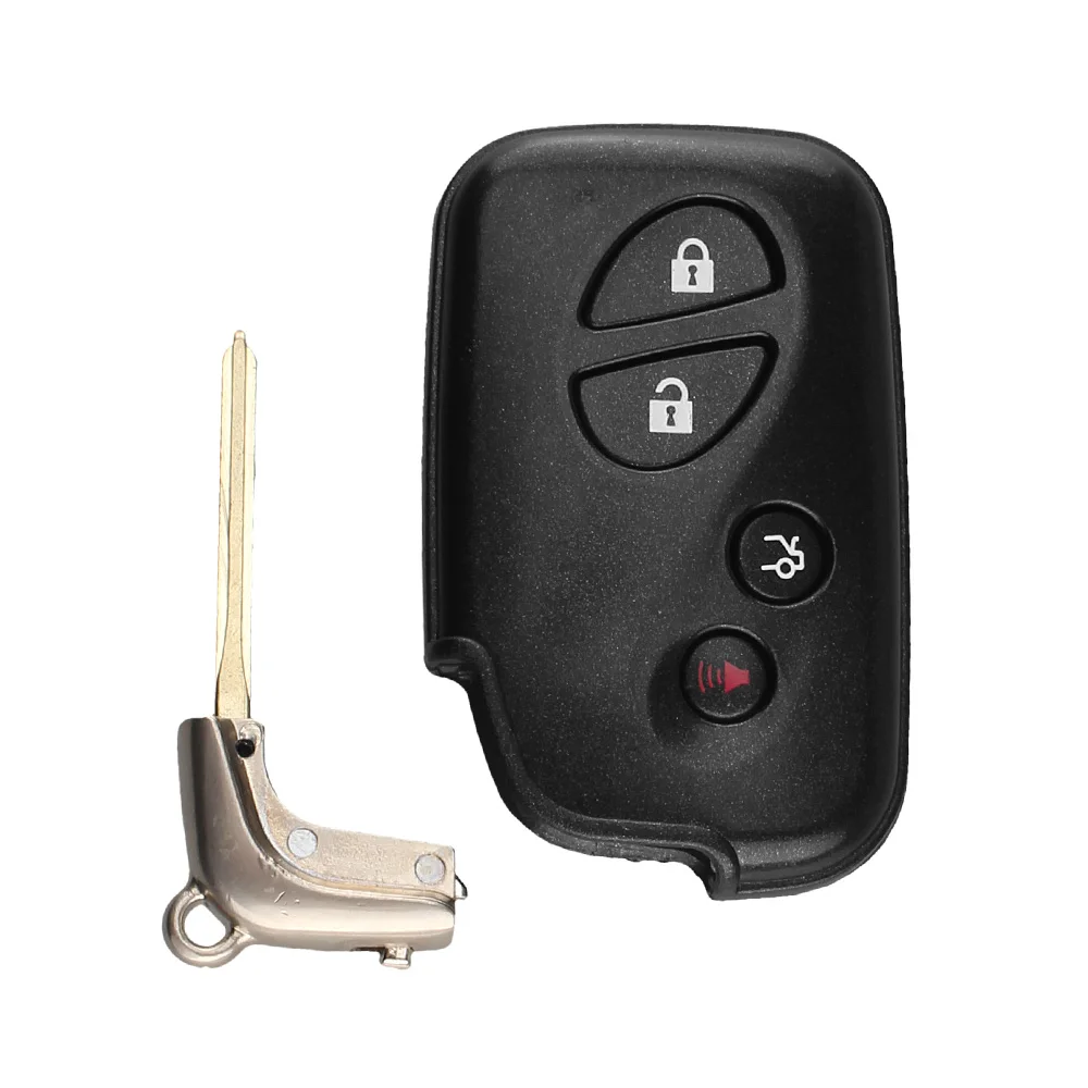 KEYYOU Replacement Shell 4 Buttons Smart Remote Key Fob Case For Lexus GS430 ES350 GS350 LX570 IS350 RX350 IS250 + Blank Key