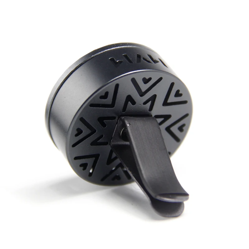 Luxury Metal Solid Diffuser Car Perfume Fragrance Scented Wooden Air Freshener Clip