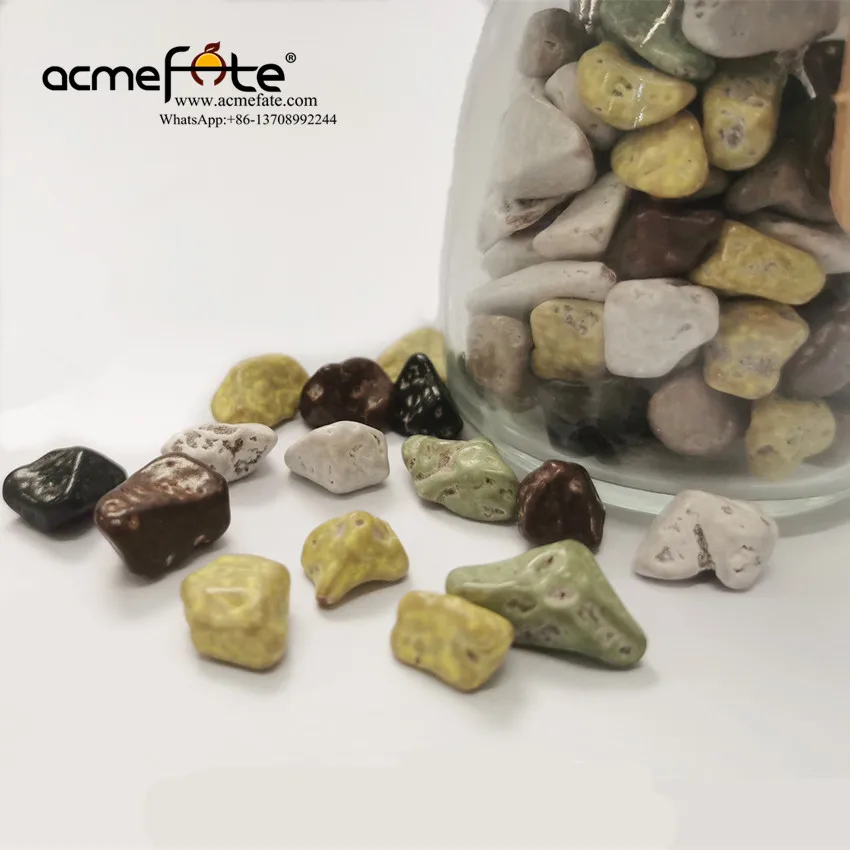 Разноцветный камень в форме драже шоколад рок форма Шоколадные конфеты