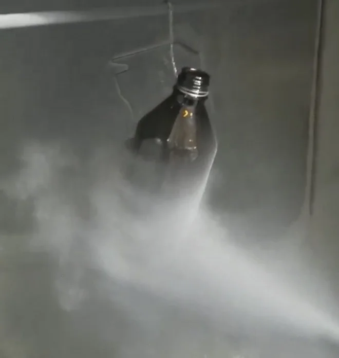 
Chrome Powder on Glass 