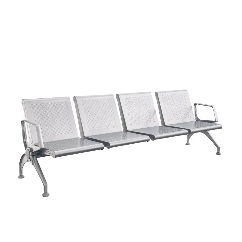 Aluminum Alloy Hands and Feet 3 Seats Waiting Chair, Hospital Outpatient Public Place Waiting Chair, Station Airport Chair.