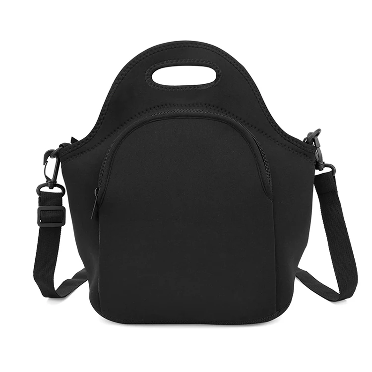 Custom Printed Lunch Bags For School Travel Work Sublimation Blank Neoprene Insulated Cooler Bag Reusable Food Carrier Tote Bag