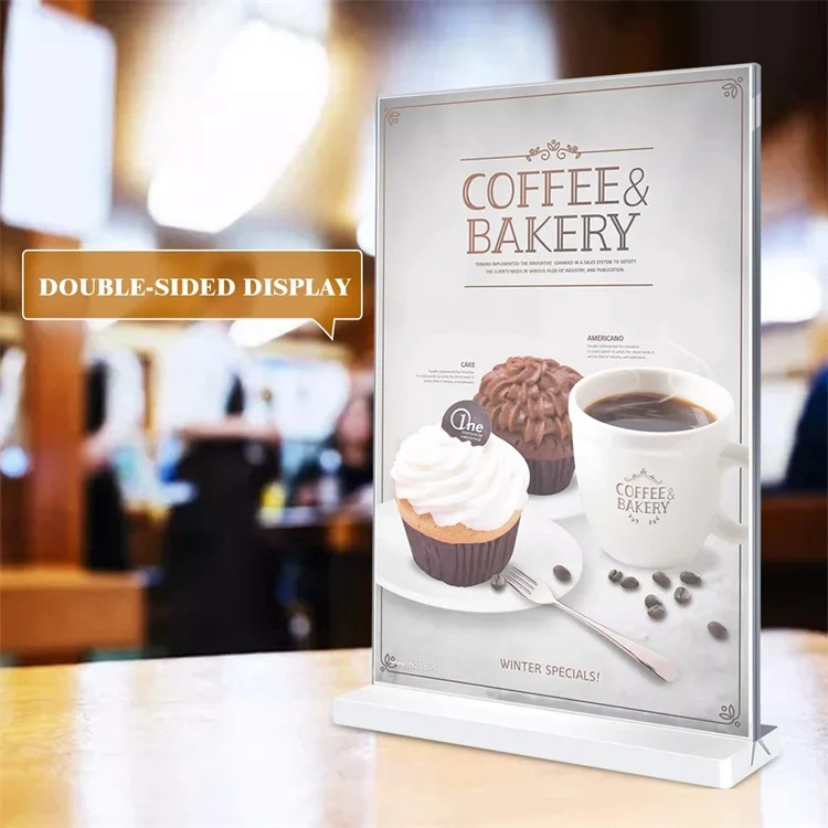 Acrylic Price List Display Wedding Welcome Sign Display Food Menu Display Acrylic Sign Holder 8.5 X 11