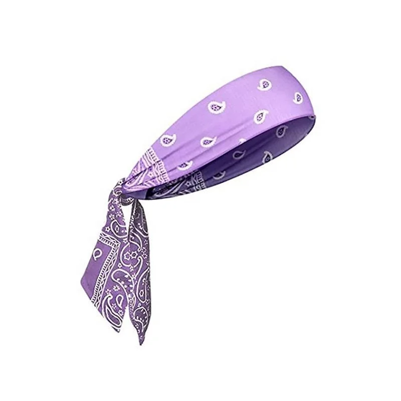 Pure color Sport Head Tie Sweat-absorbing Headscarf Pirate Strap Headband Tennis Yoga Running Hair Tie