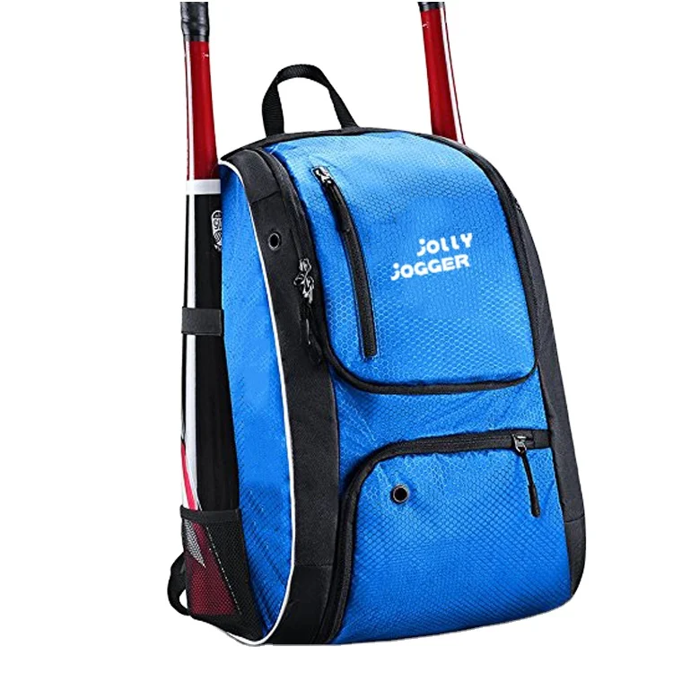 Travel Softball Equipment Baseball Backpack With Two Baseball Pat Pocket Pack Bag