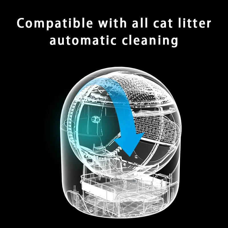 High Quality Automatic Cat Litter Box Support Factory Customization Cat Smart WiFi Electric Self Cleaning Litter Box