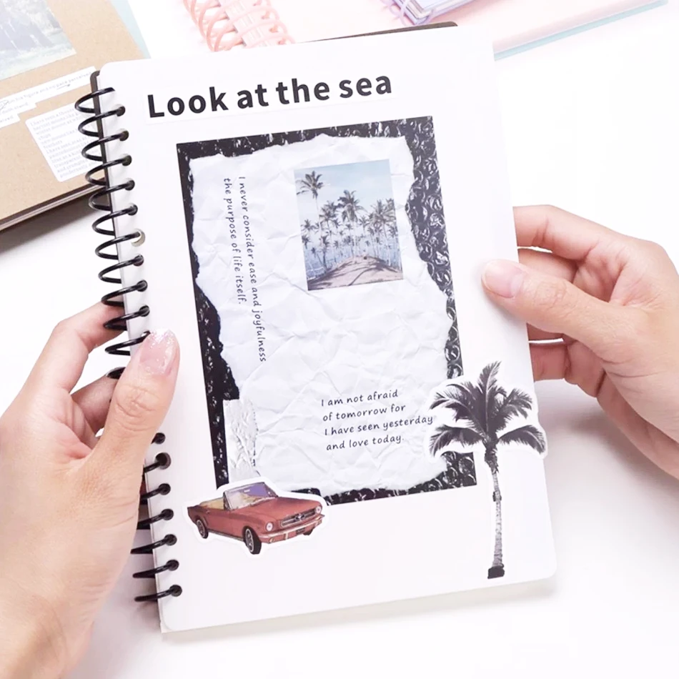 2024 planner notebooks customizable Colorful Hot Golden Corner Spiral Notebook and Planner Custom Printing Agenda