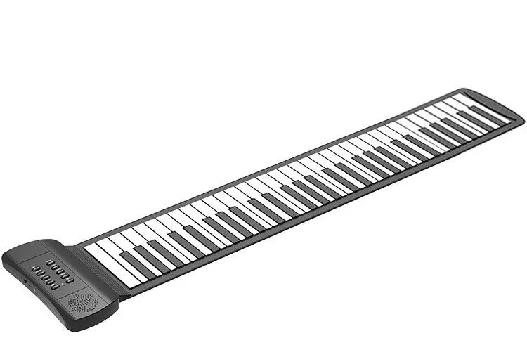 Складное пианино 61 клавиша силиконовая клавиатура портативное электронное мини-клавиатура