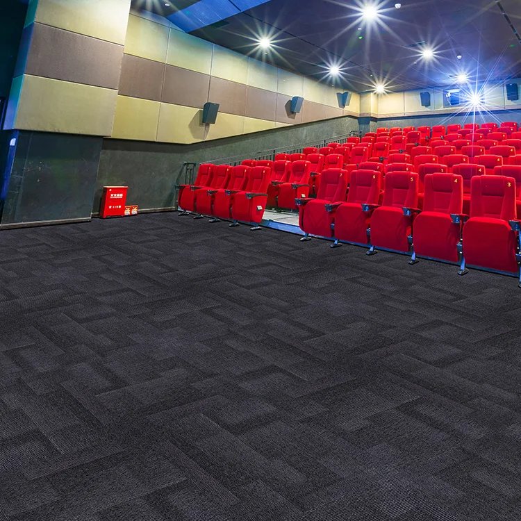 
Industrial Grade Quarter Turn Matrix Carpet Tile Pattern 