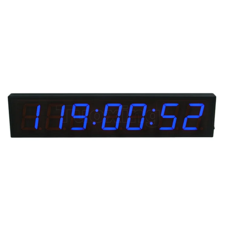 Hot sale Blue 4 inch 7 digits 1000 hours countdown days led coutndown timer