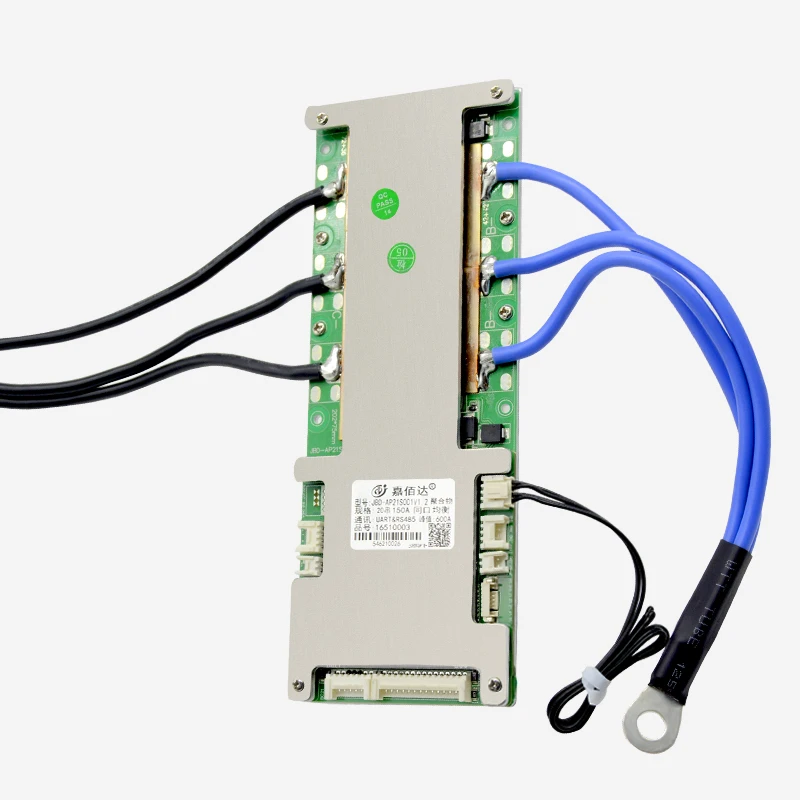 Jiabaida High Current 150a 200a 6-21S Lifepo4 BMS 16s 48v UART/BT/RS485/CAN Smart BMS with LCD Display